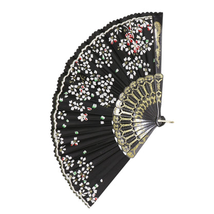 Butterfly Floral Gauzy Hand Held Folding Fan JF6323-14 (12PC)