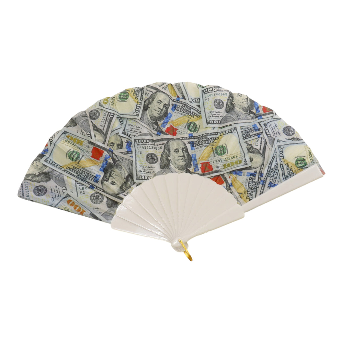 100 Dollar Bill Design Portable Fan 7203 (12PC)