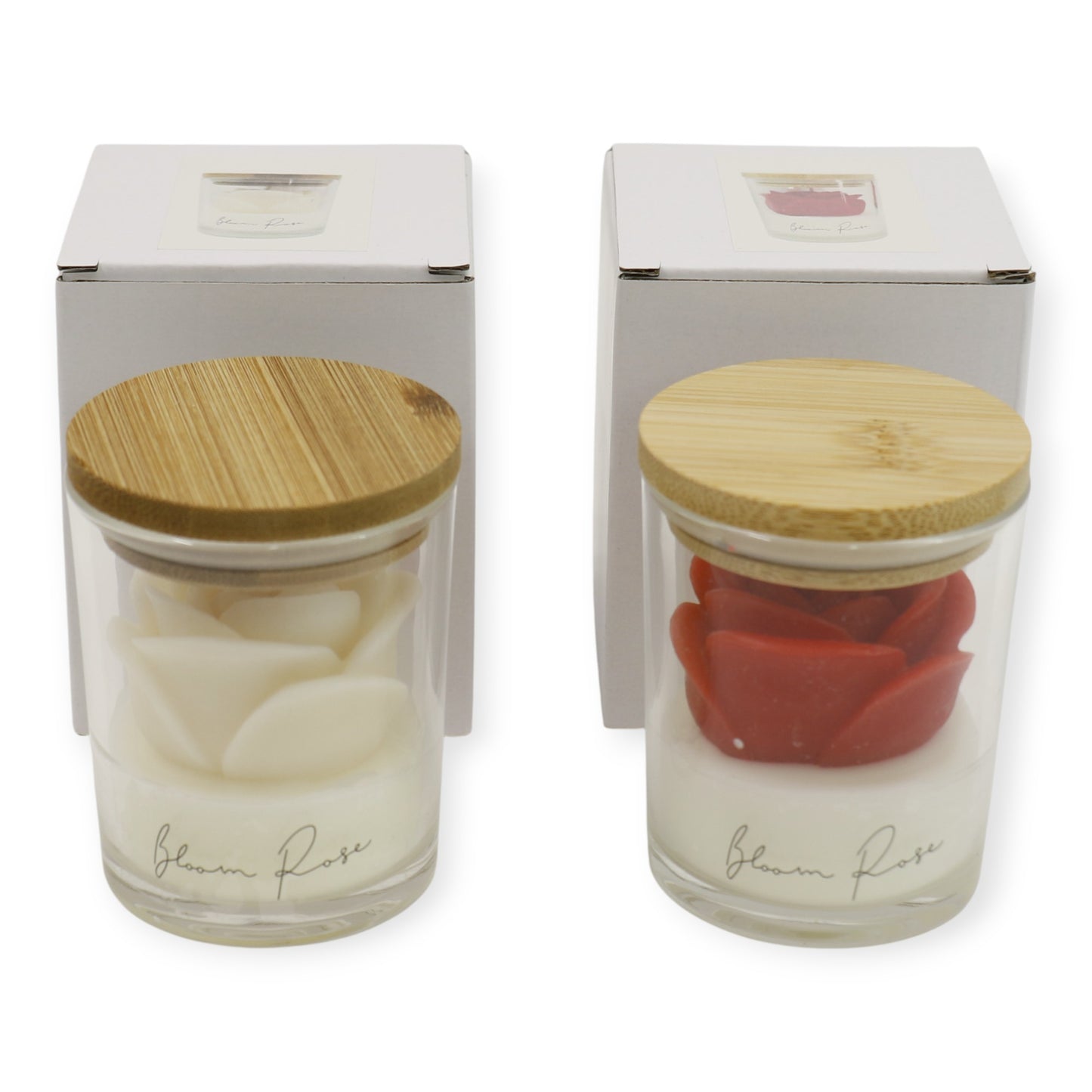 Rose Flower Fragrance Scented Candle SS51016-4 (2pc)