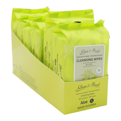 Aloe Cleansing Makeup Remover Wipes MIT004 (6PK)