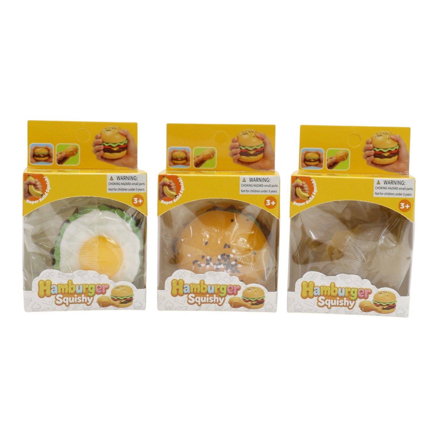 Silicon Burger Set Squishy Toy JT6610-9 (20PC)