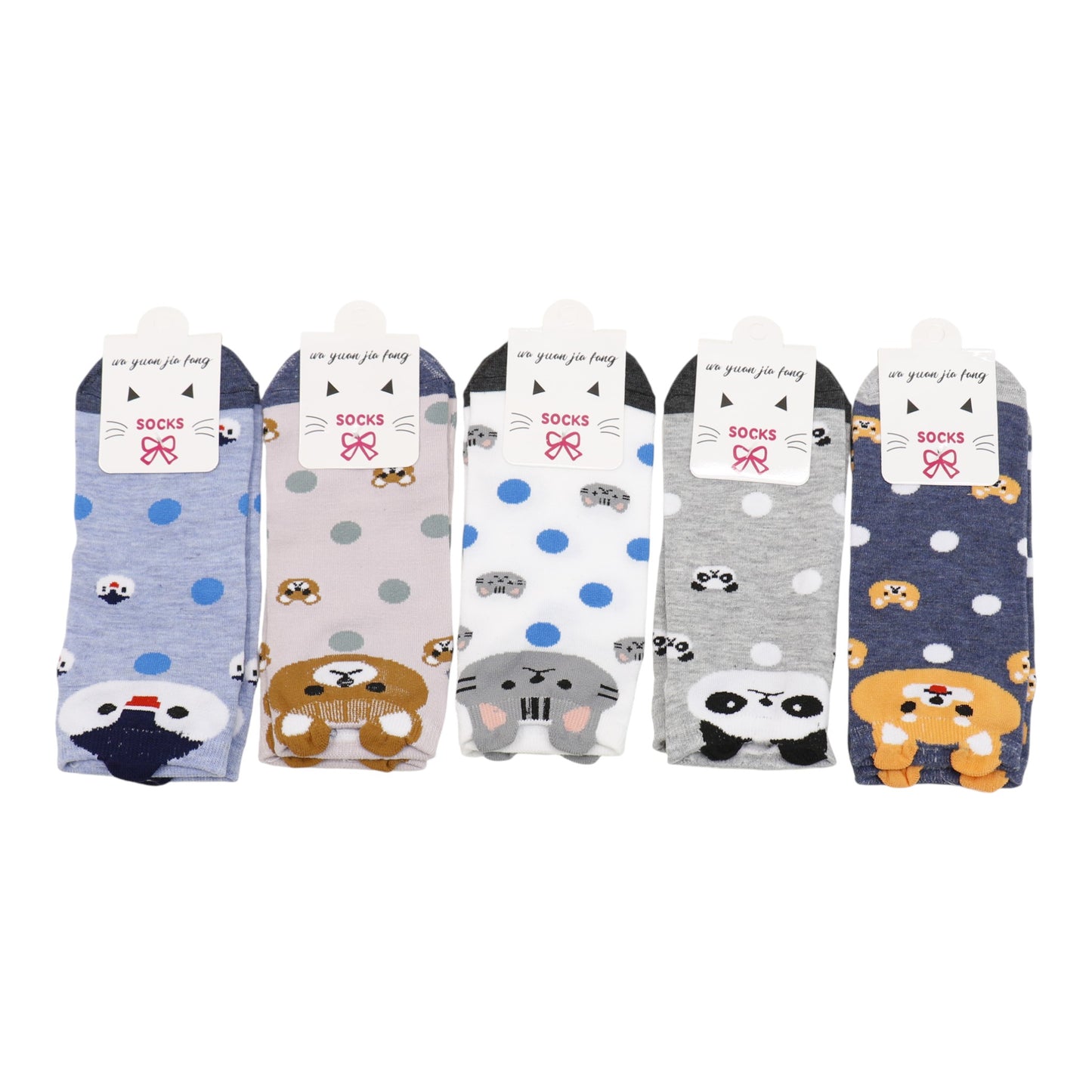 Women's Cute Animal Cartoon Socks SS3517-1.(12PC)