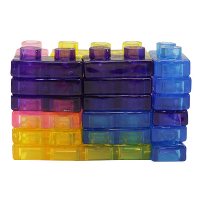 58 Count Colorful Gummy Squishy Sensory Building Block Toy ZPH-58 (12PC)