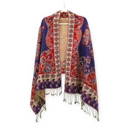 Metallic Pashmina Butterfly SCF4815-9. (12PC)