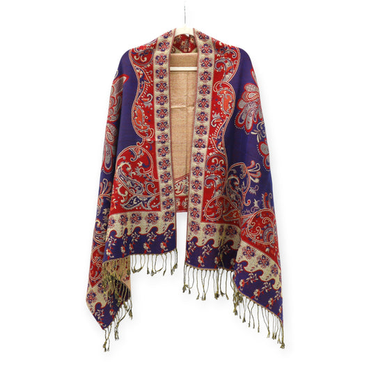 Metallic Pashmina Butterfly SCF4815-9. (12PC)