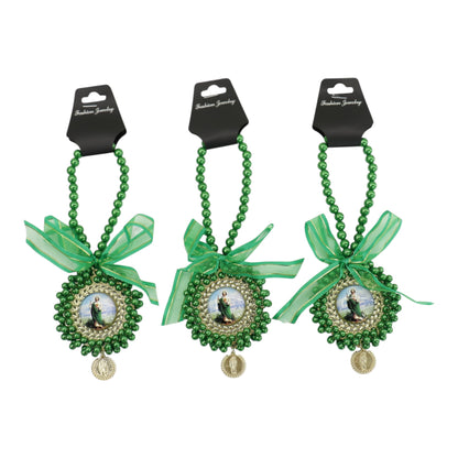 San Judas Car Rear Mirror Hang Accessory CH222GR (12PC)