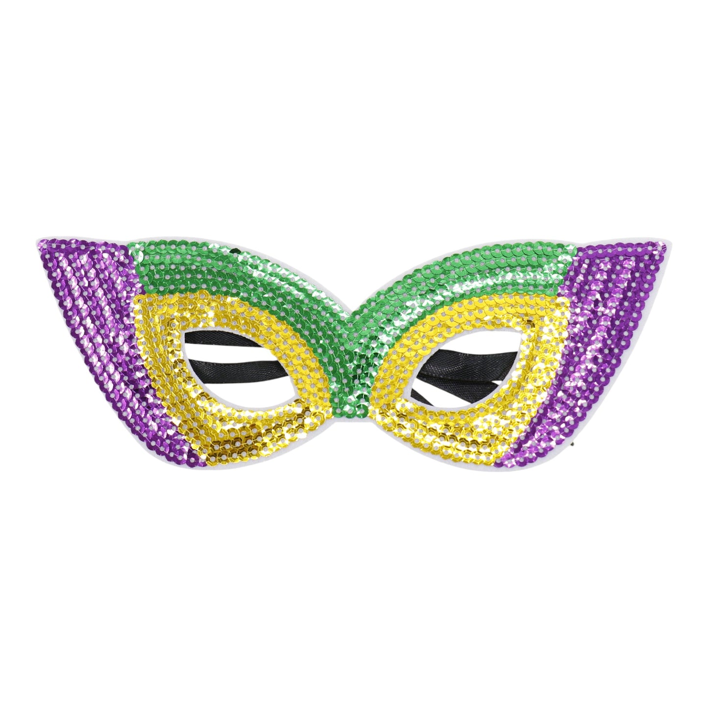 Mardi Gras Party and Carnival Sequin Mask SS51109-9. (12PC)