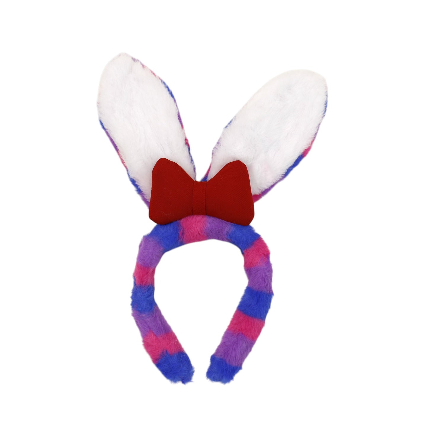 Cute Bunny Ribbon Stripe Headband HB3228-20. (12PC)