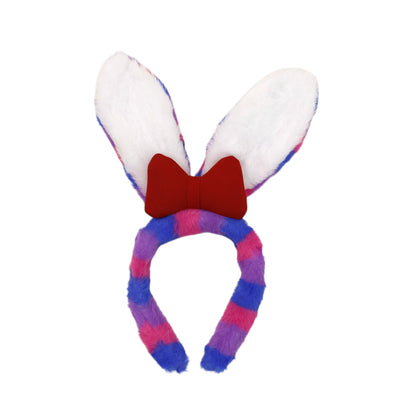 Cute Bunny Ribbon Stripe Headband HB3228-20. (12PC)