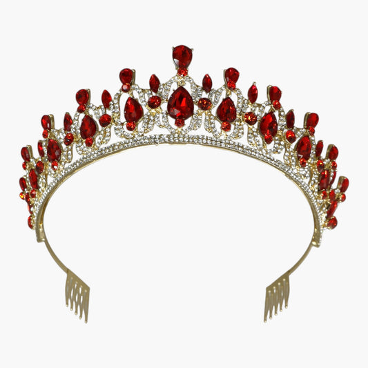 Crystal Tiara Crown HT0939 (2PC)