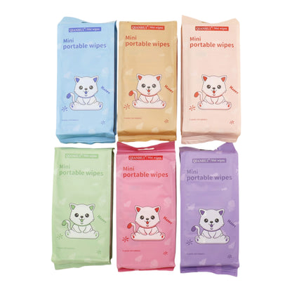 Cute Mini Portable  Wipes SJ0036 (12PK)