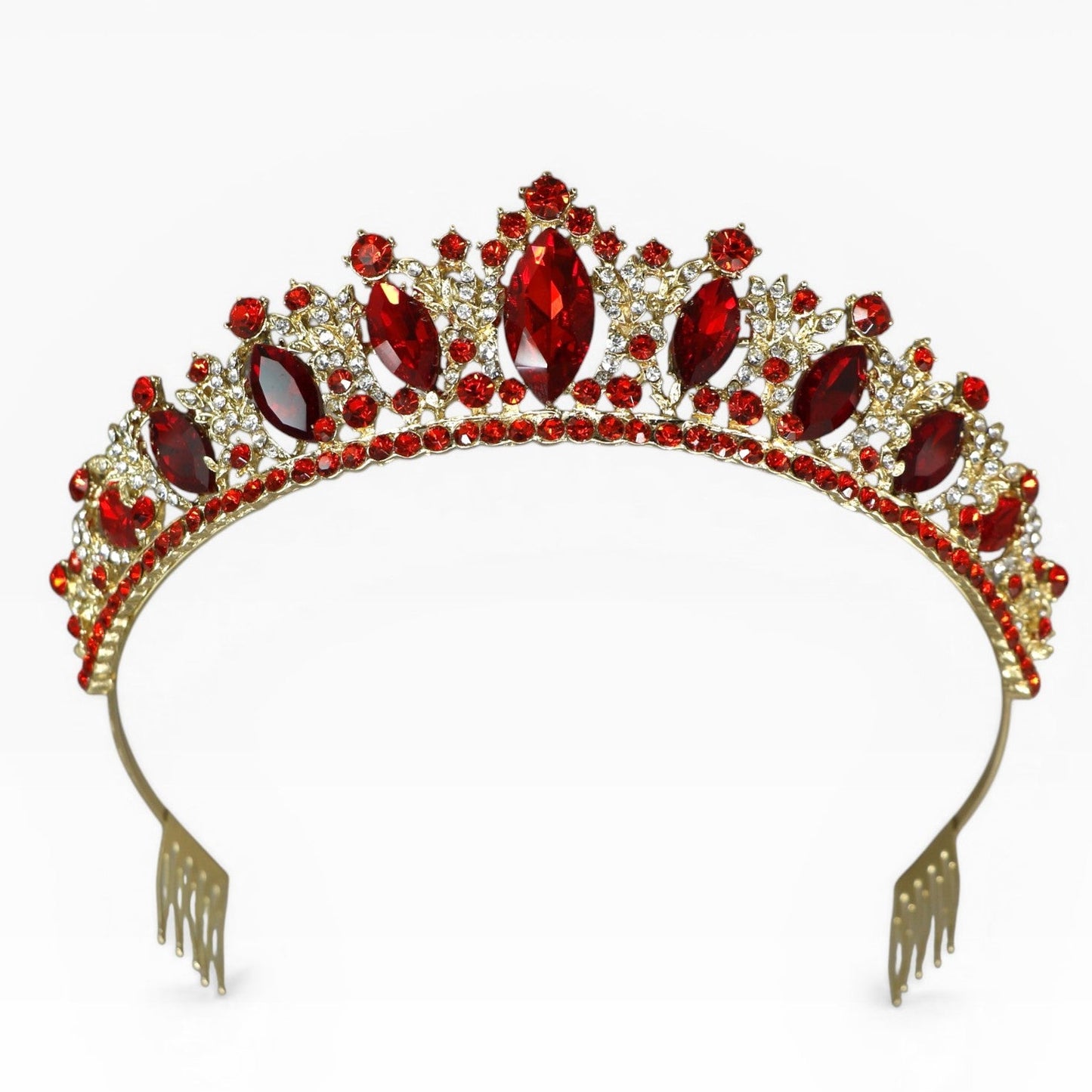 Crystal Tiara Crown HT0822 (2PC)
