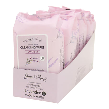 Lavender Cleansing Makeup Remover Wipes MIT008 (6PK)