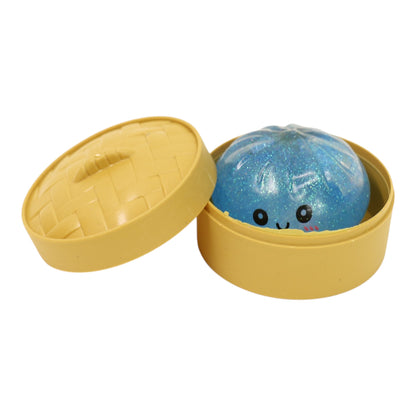 Mini Sugar Glittered Squishy Dumpling With Steamer SQ6606-6 (24PC)