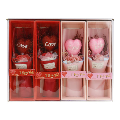 Rose With Heart Artificial Bouquet Gift  VT5111-3 (1 PACK )