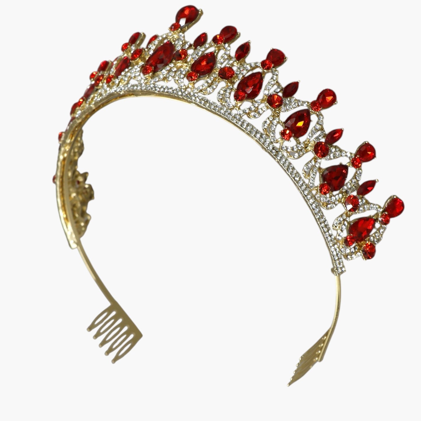 Crystal Tiara Crown HT0939 (2PC)