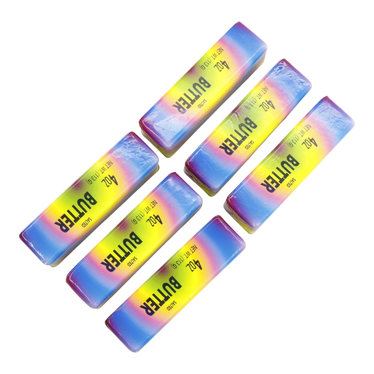 Marbled Rainbow Salted Squishy Butter Toy JT6603-9 (12PC)