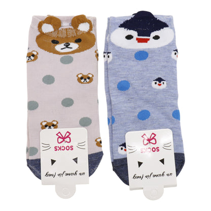 Women's Cute Animal Cartoon Socks SS3517-1.(12PC)