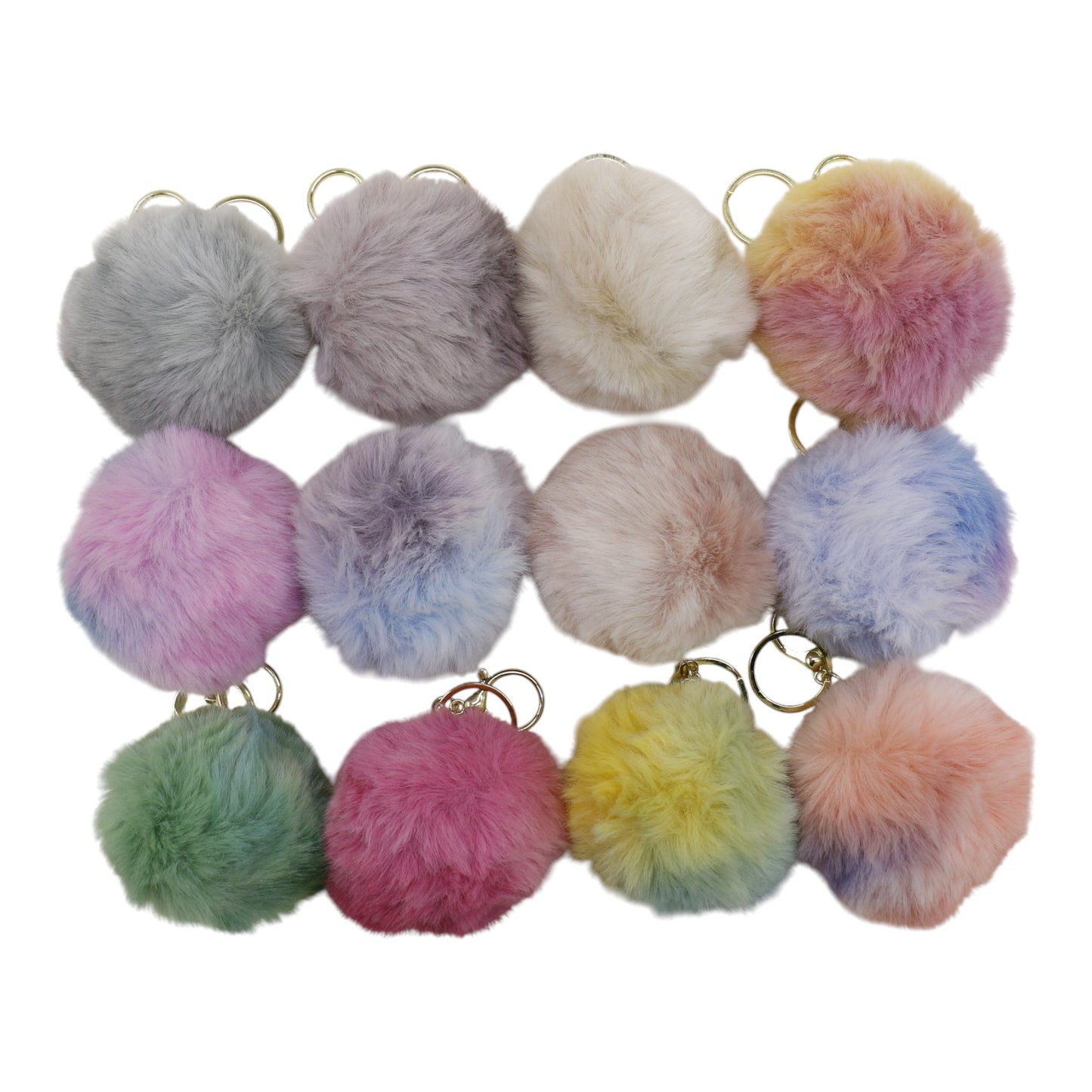 Pom Pom Key Chain KC0428-1. (12PC)