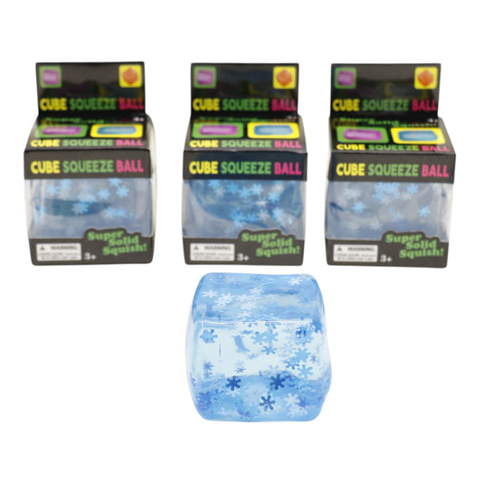 Blue Snowflake Cube Squishy Toy TR6422-20.. (12PC)