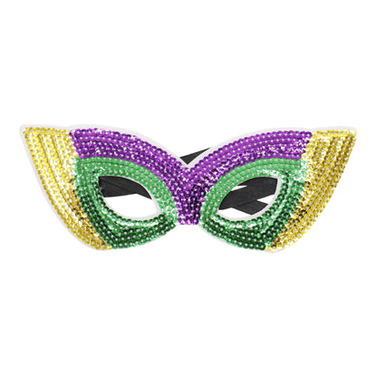 Mardi Gras Party and Carnival Sequin Mask SS51109-9. (12PC)