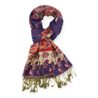 Metallic Pashmina Butterfly SCF4815-9. (12PC)