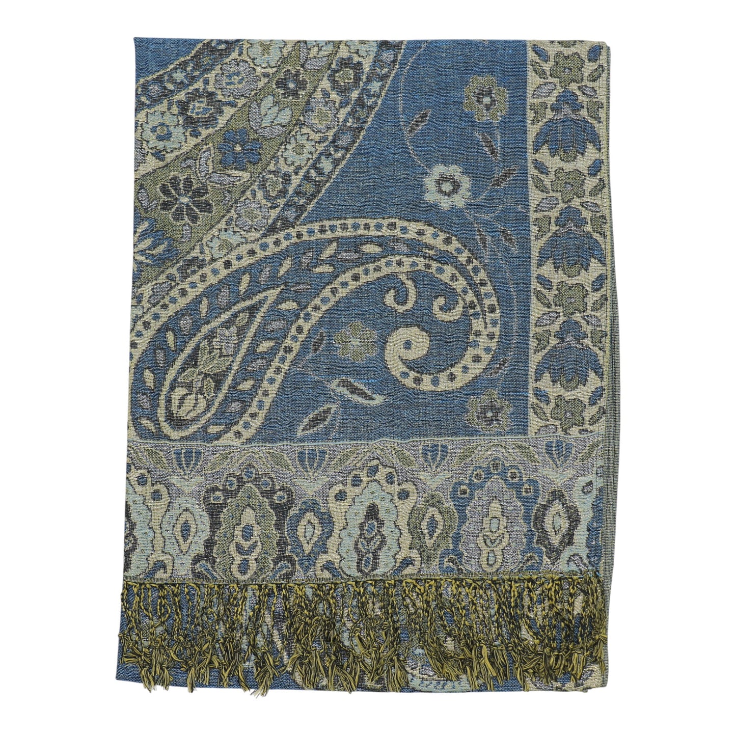 Metallic Pashmina Paisley Pattern SCF3719-30. (12PC)