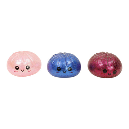 Glitter Squishy Dumpling Filled With Beads Toy SS417-3(12PC)
