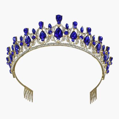 Crystal Tiara Crown HT0939 (2PC)