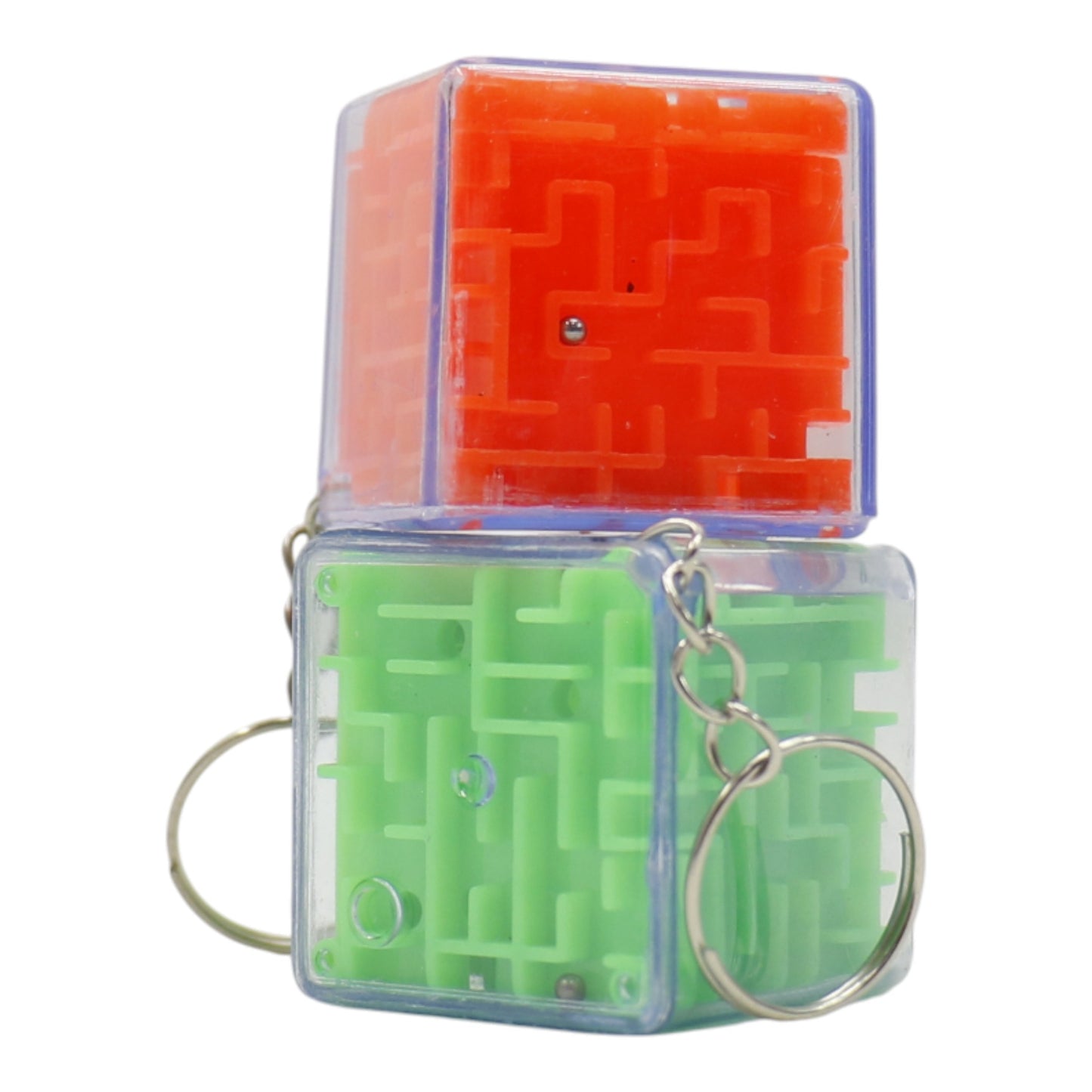 3D Maze Cube Keychains JK5910-7 (12PC)
