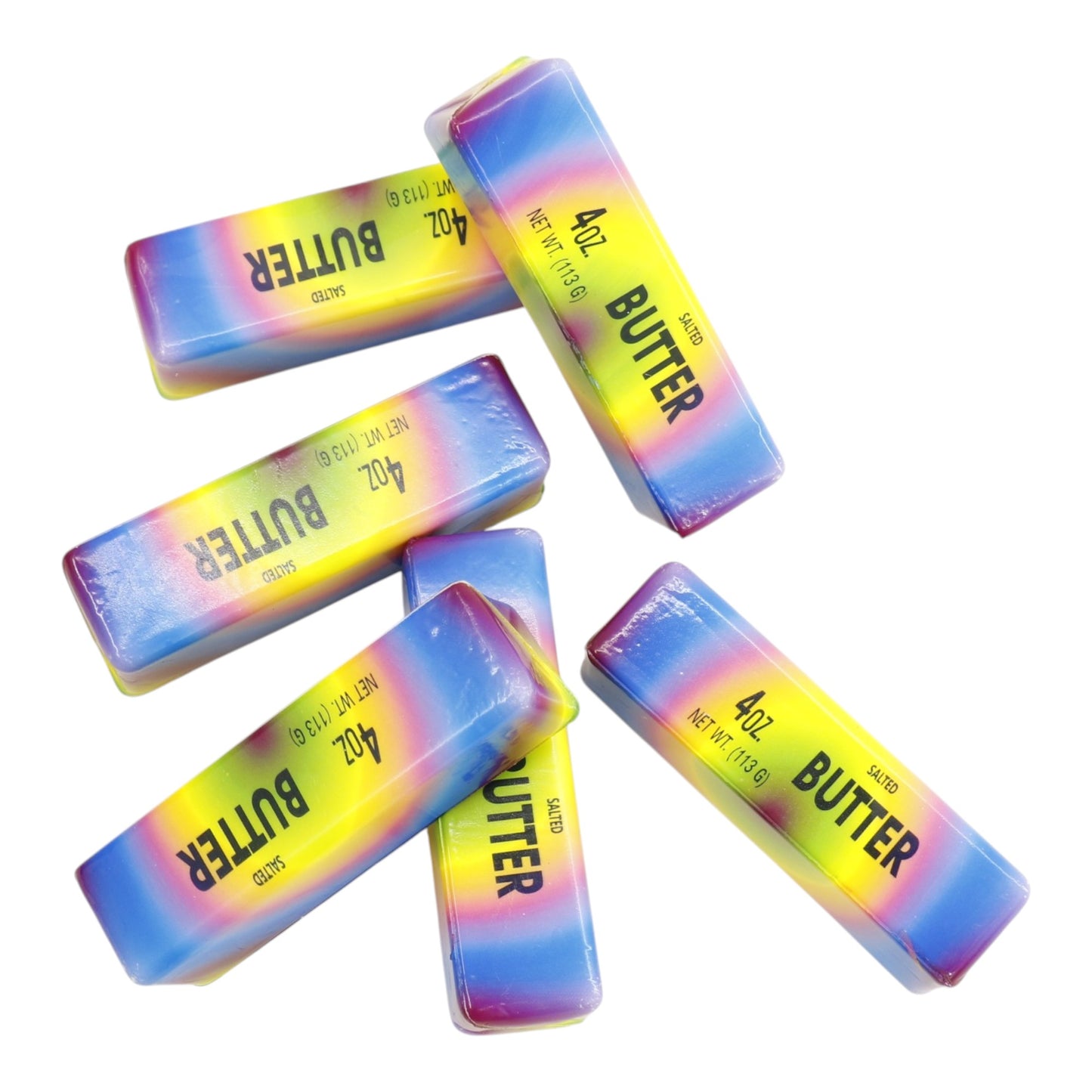 Marbled Rainbow Salted Squishy Butter Toy JT6603-9 (12PC)