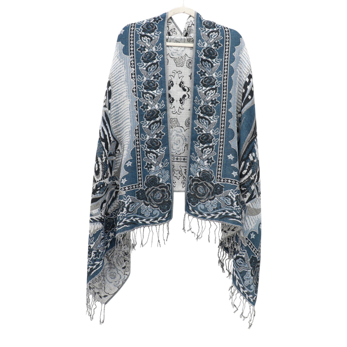 Metallic Pashmina Our Lady of Guadalupe SCF3719-28 (12PC)