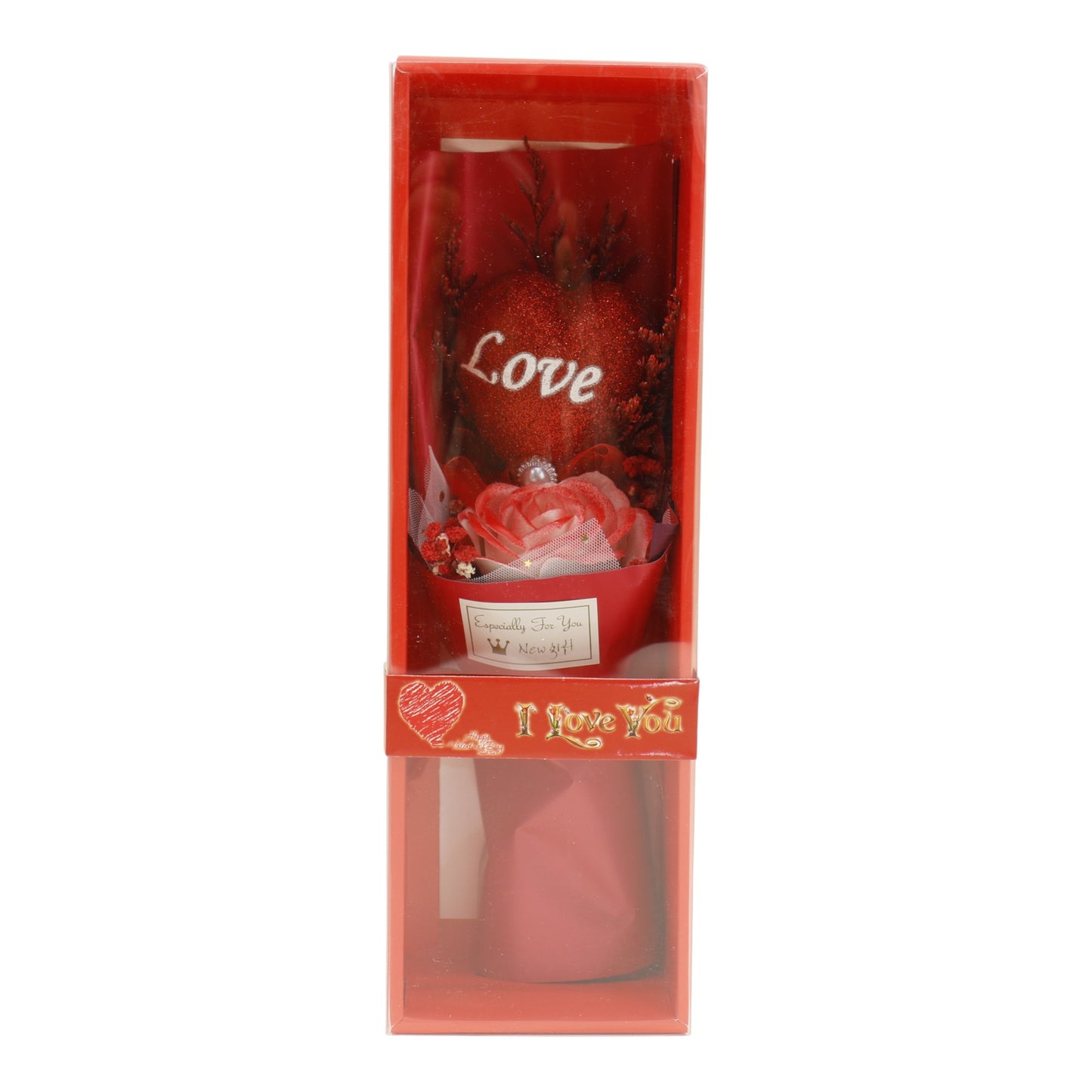 Rose With Heart Artificial Bouquet Gift  VT5111-3 (1 PACK )
