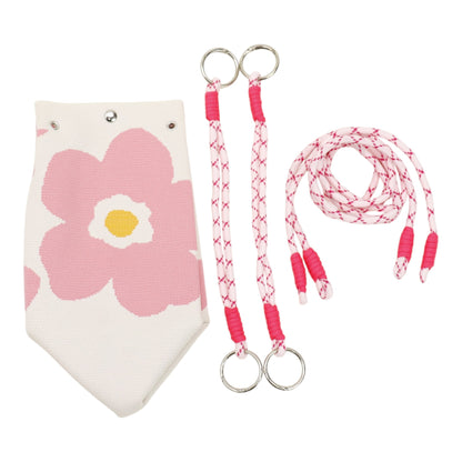 Flower Pattern Women's Knitted Bucket Bag JB6316-9.. (3PC)