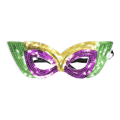 Mardi Gras Party and Carnival Sequin Mask SS51109-9. (12PC)