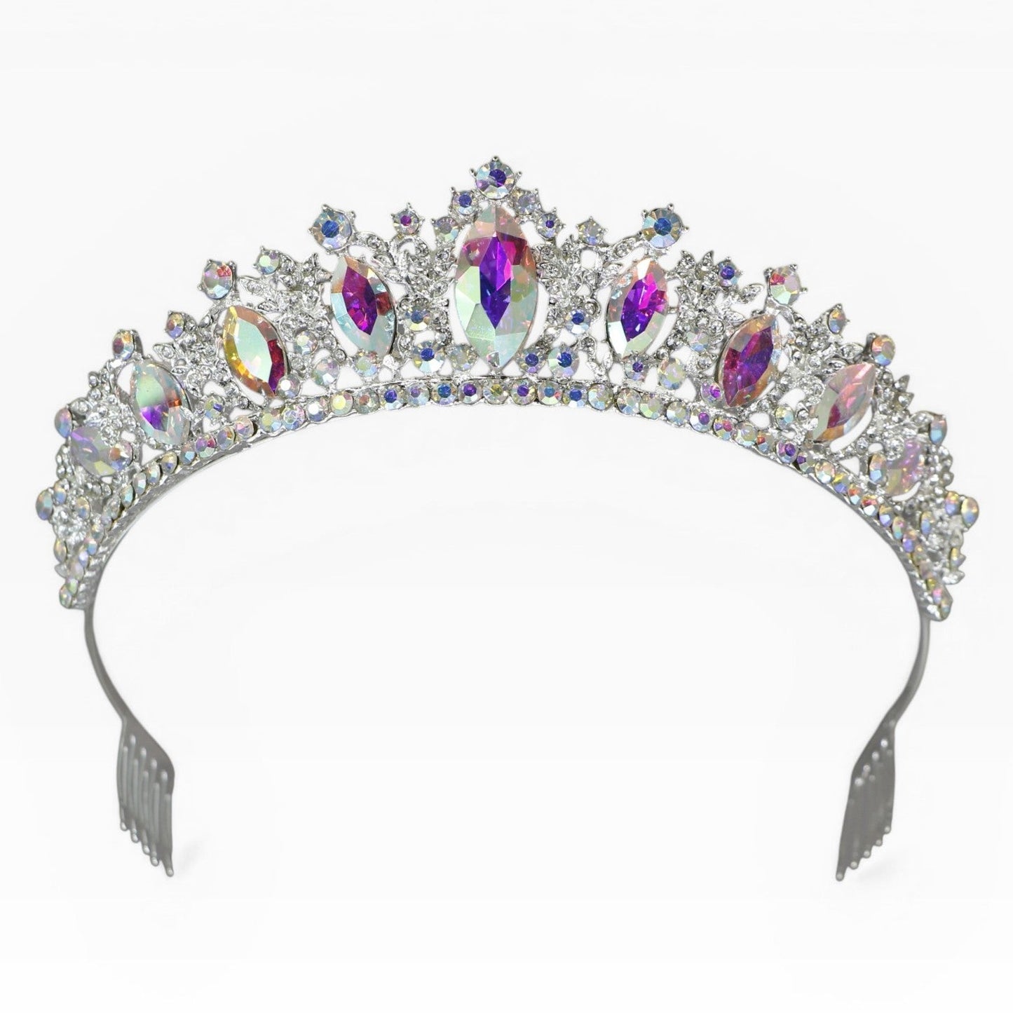 Crystal Tiara Crown HT0822 (2PC)