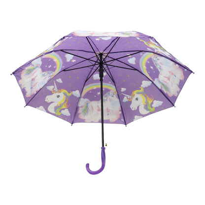 Kids Unicorn Print Plastic Auto Open Fold Umbrella UM3623 (12pc)