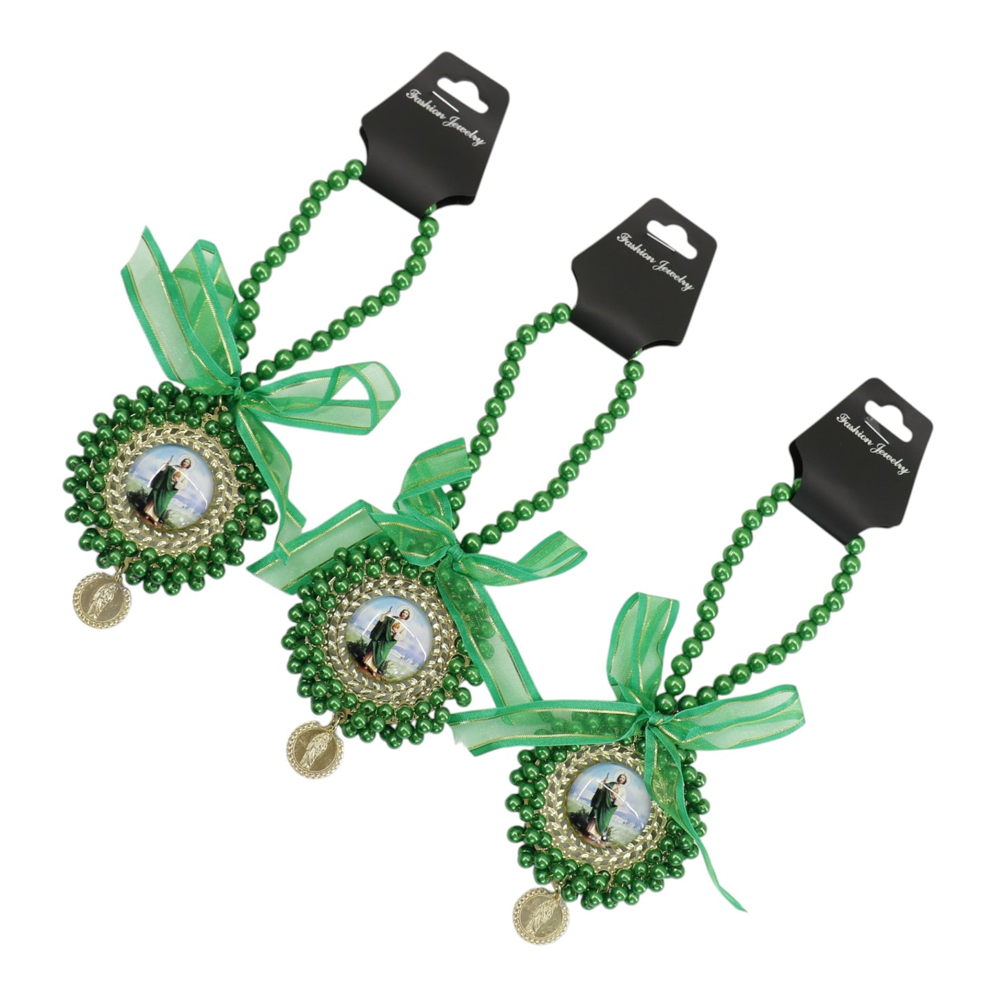 San Judas Car Rear Mirror Hang Accessory CH222GR (12PC)