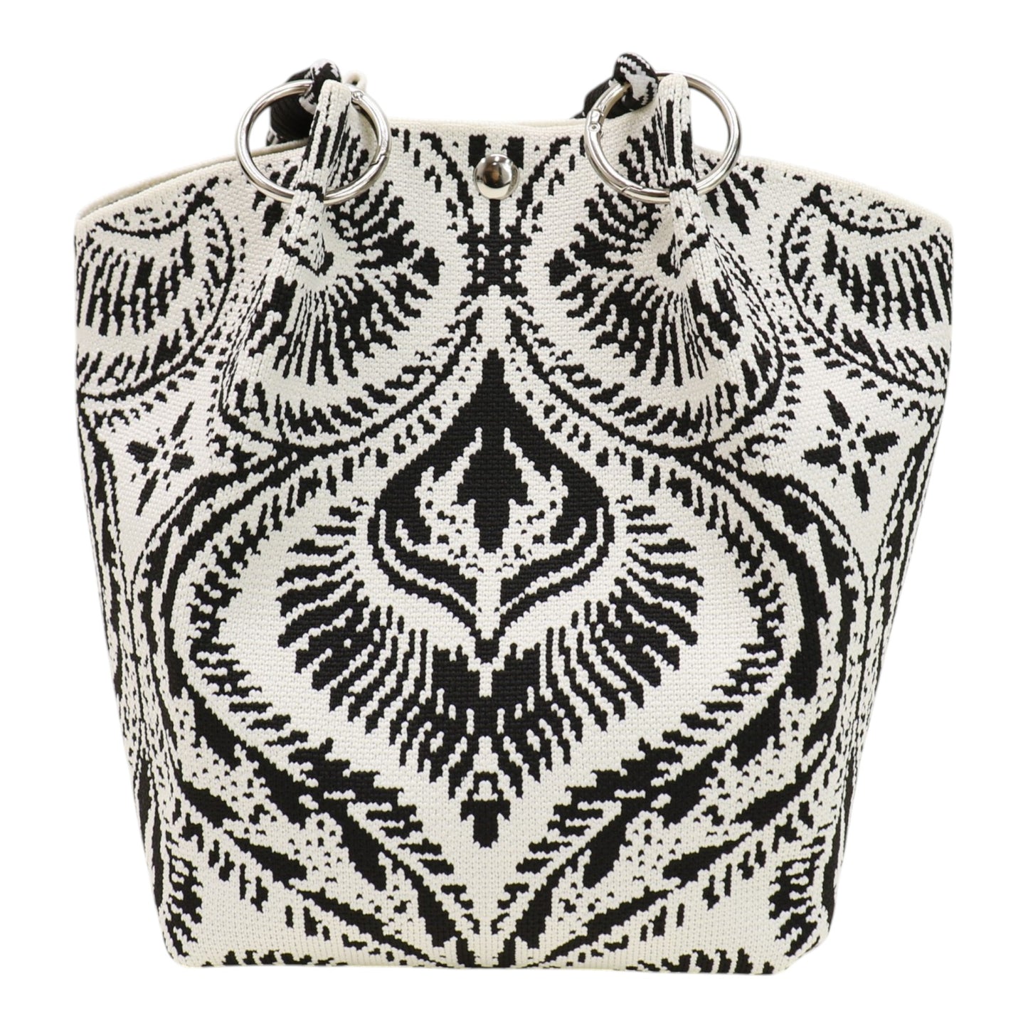 Bandana Pattern Knitted Tote Bag JB6122-7 (12PC)