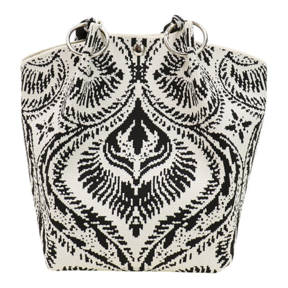 Bandana Pattern Knitted Tote Bag JB6122-7 (12PC)