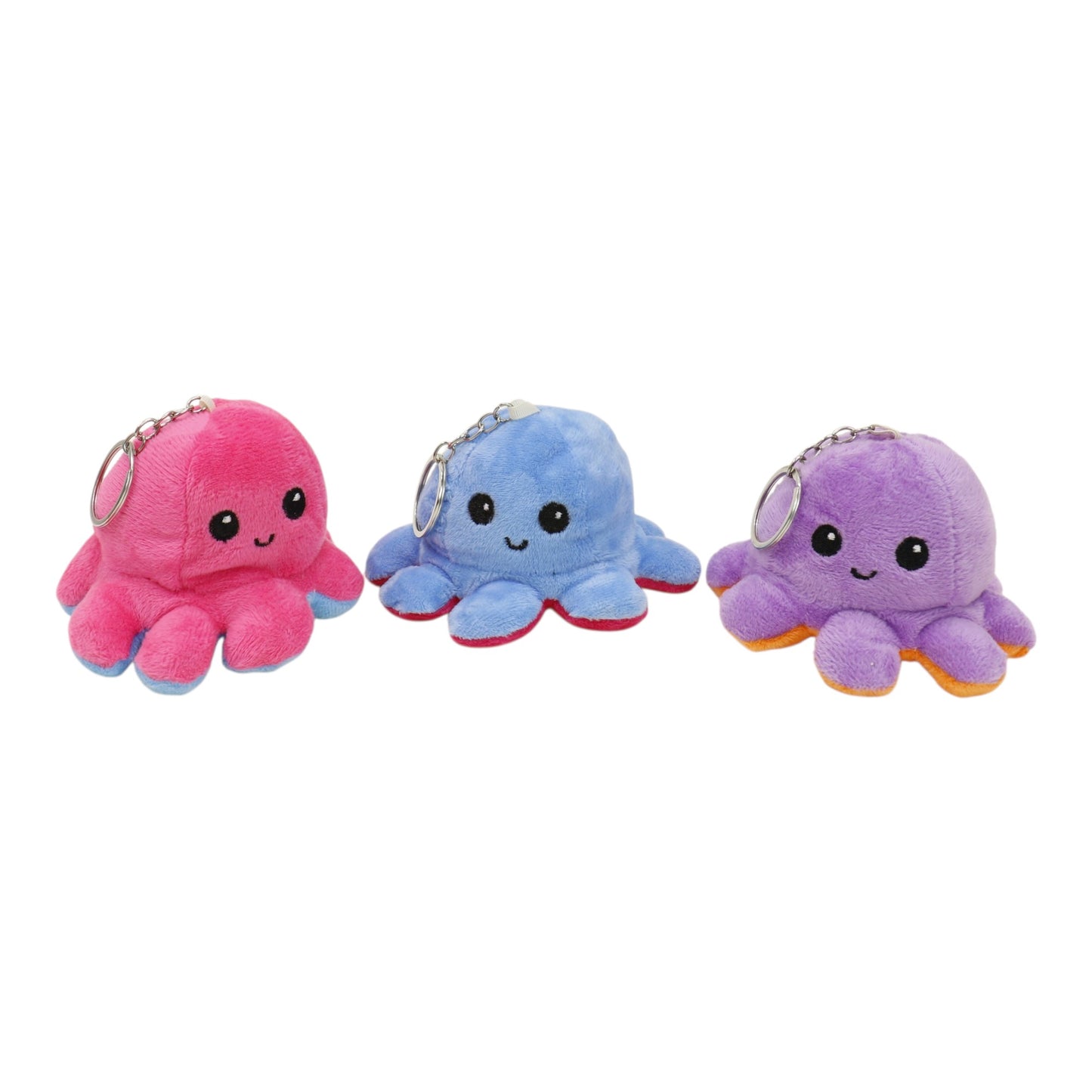 Reversible Octopus Plushie Key Chain KC1225-1. (12PC)
