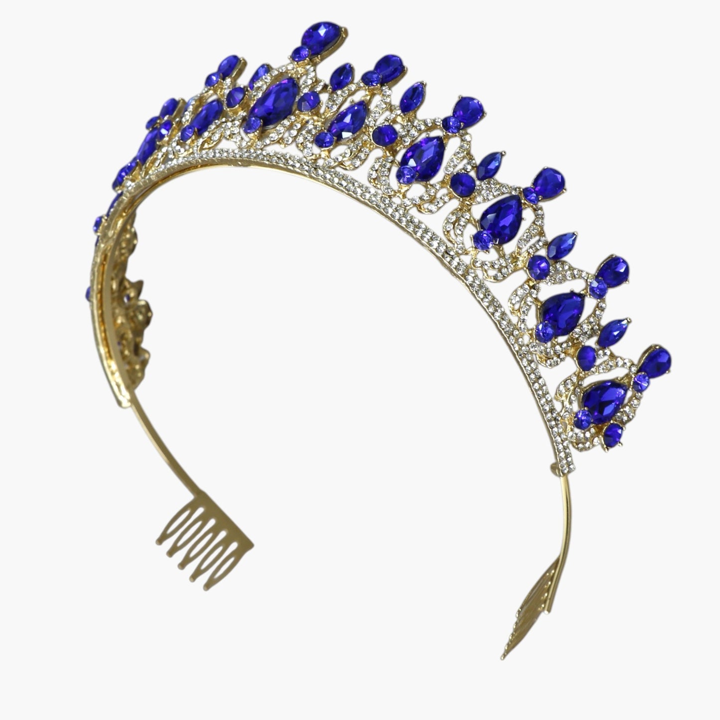 Crystal Tiara Crown HT0939 (2PC)