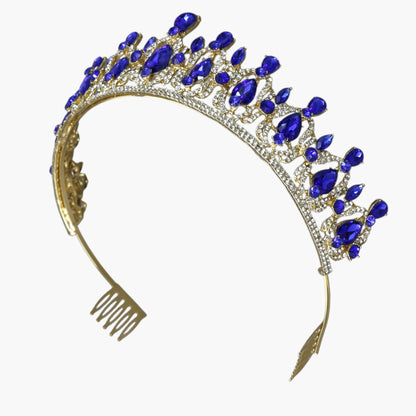 Crystal Tiara Crown HT0939 (2PC)