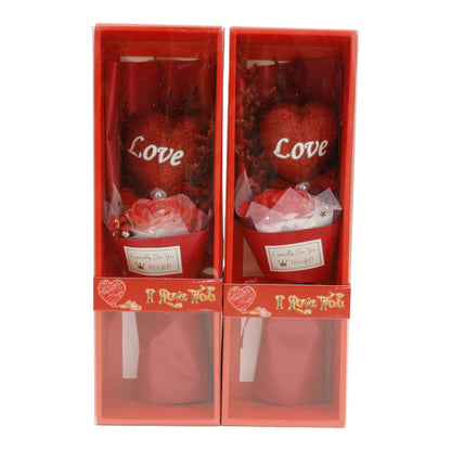 Rose With Heart Artificial Bouquet Gift  VT5111-3 (1 PACK )