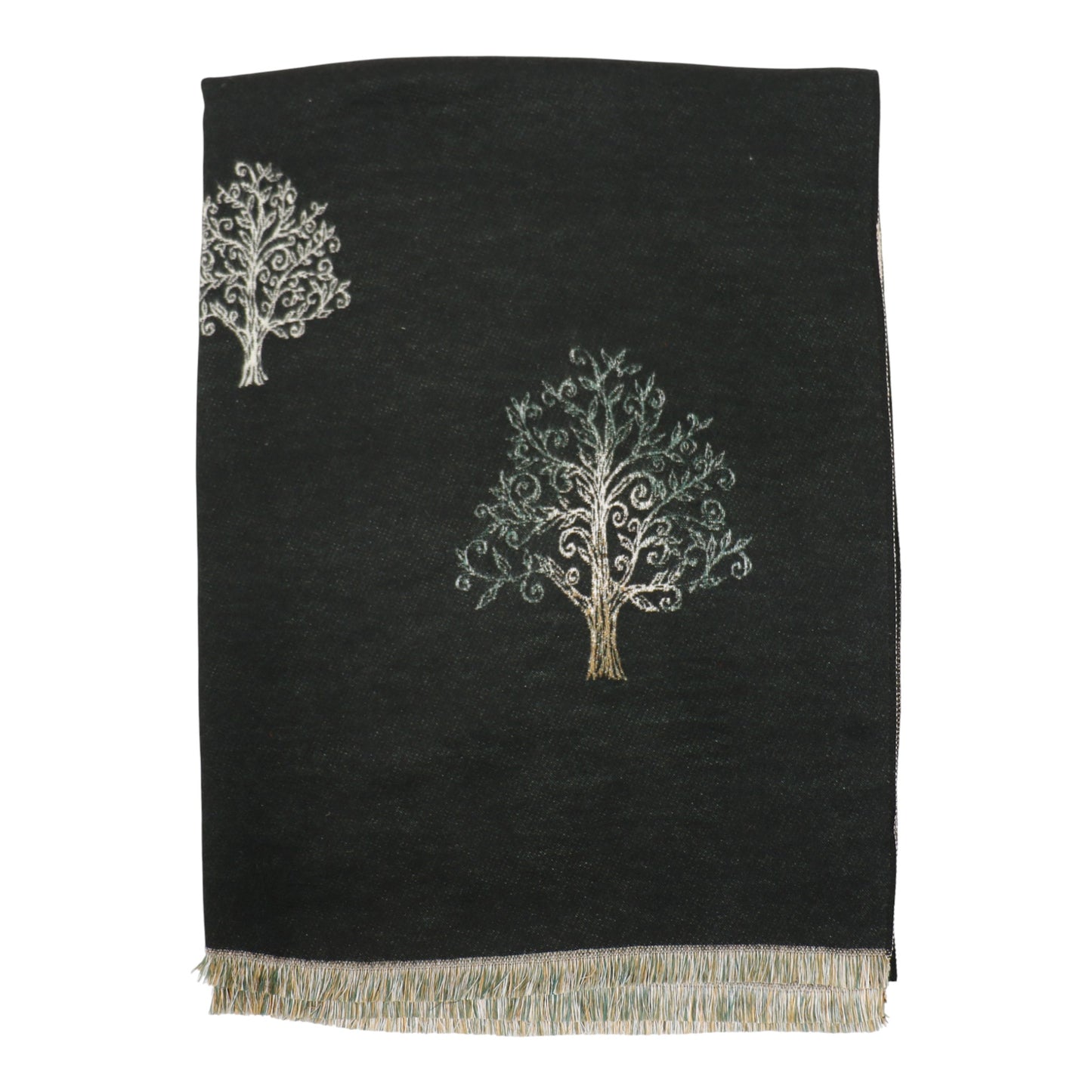 Cashmere Feel Winter Reversible Lucky Tree patten  Scarves SCF1230-34 (12PC)