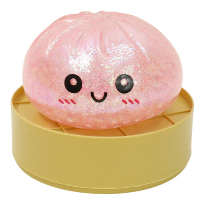 Glitter Squishy Dumpling Filled With Beads Toy SS417-3(12PC)