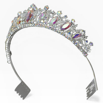 Crystal Tiara Crown HT0822 (2PC)