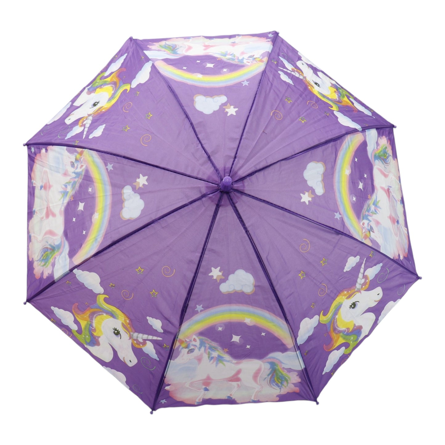 Kids Unicorn Print Plastic Auto Open Fold Umbrella UM3623 (12pc)