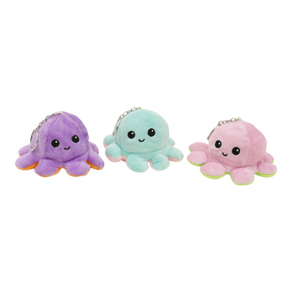 Reversible Octopus Plushie Key Chain KC1225-1. (12PC)