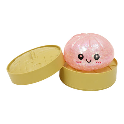 Glitter Squishy Dumpling Filled With Beads Toy SS417-3(12PC)